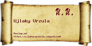 Ujlaky Urzula névjegykártya